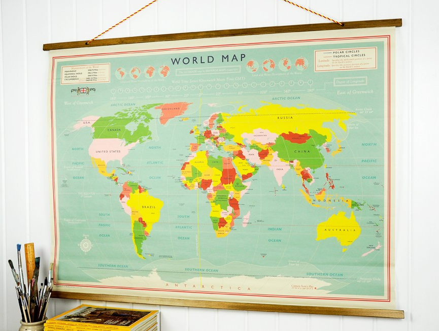 Mapa Mundo Vintage